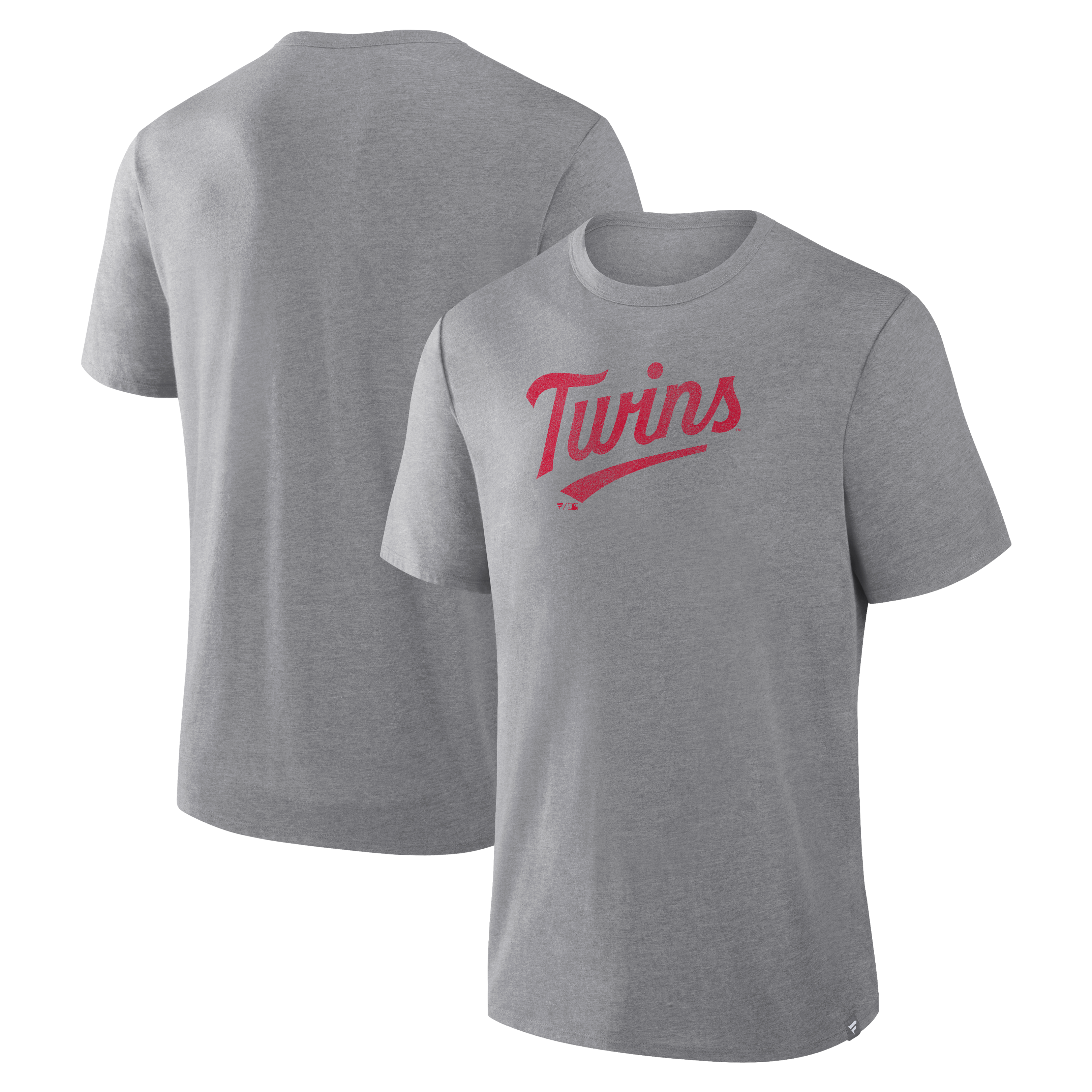 Men's Fanatics Heather Gray Minnesota Twins Play Tribute Tri-Blend T-Shirt