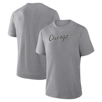 Men's Fanatics Heather Gray Chicago White Sox Play Tribute Tri-Blend T-Shirt