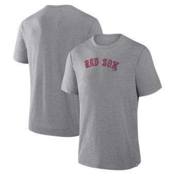 Men's Fanatics Heather Gray Boston Red Sox Play Tribute Tri-Blend T-Shirt