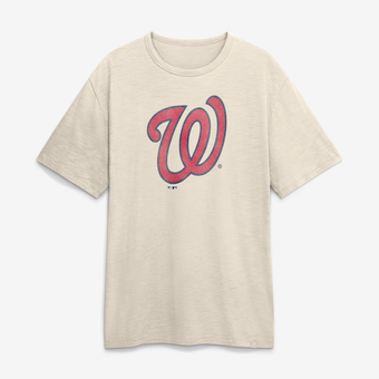Men's Fanatics Cream Washington Nationals Stadium Slub T-Shirt