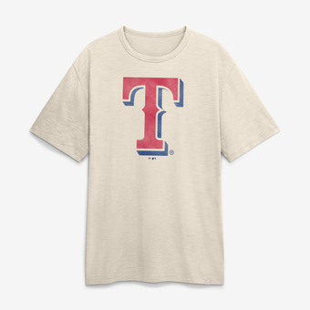 Men's Fanatics Cream Texas Rangers Stadium Slub T-Shirt