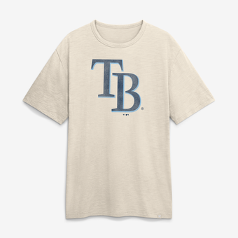Men's Fanatics Cream Tampa Bay Rays Stadium Slub T-Shirt