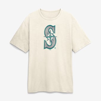 Men's Fanatics Cream Seattle Mariners Stadium Slub T-Shirt