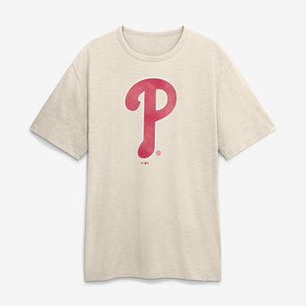 Men's Fanatics Cream Philadelphia Phillies Stadium Slub T-Shirt