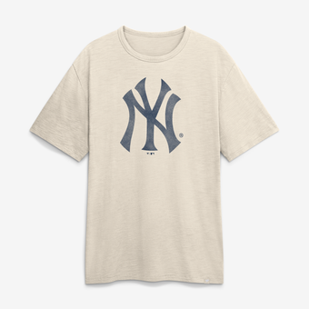 Men's Fanatics Cream New York Yankees Stadium Slub T-Shirt