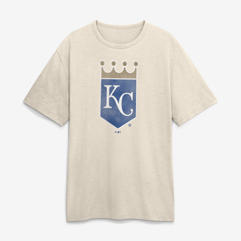Men's Fanatics Cream Kansas City Royals Stadium Slub T-Shirt