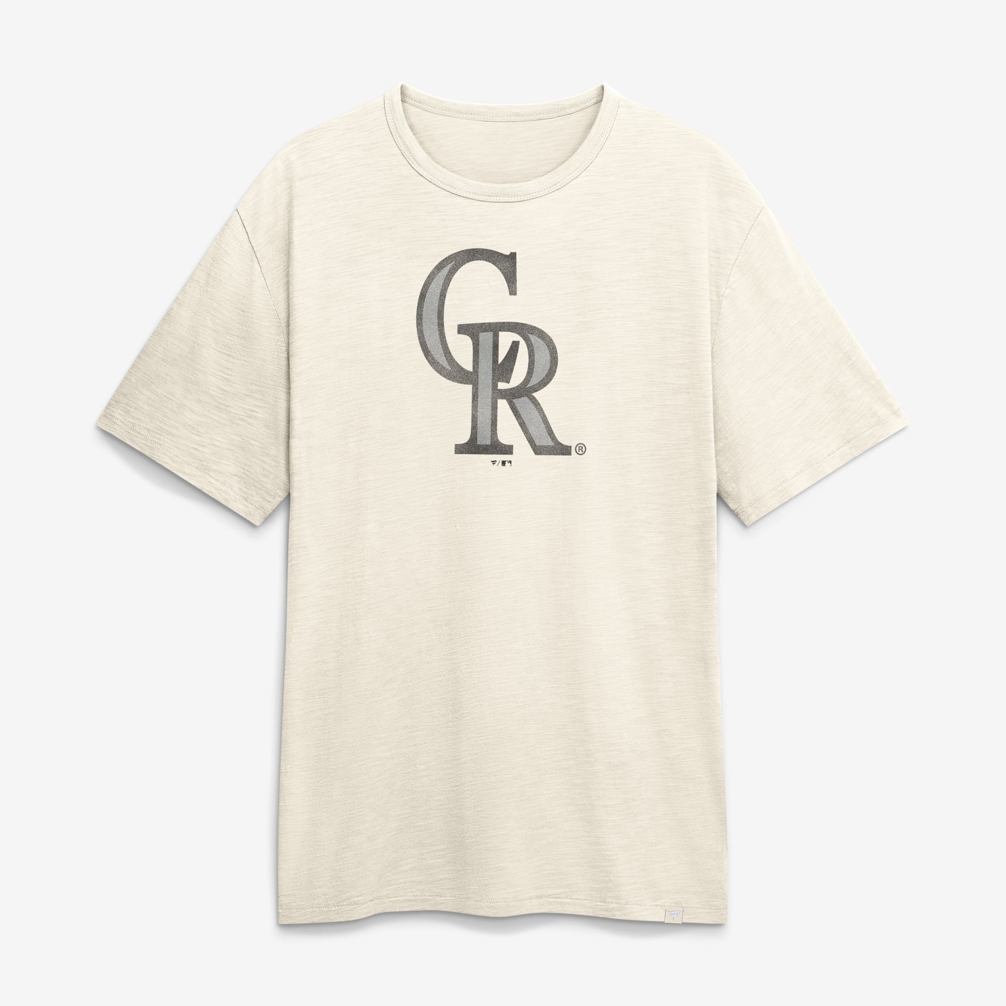 Men's Fanatics Cream Colorado Rockies Stadium Slub T-Shirt