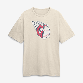 Men's Fanatics Cream Cleveland Guardians Stadium Slub T-Shirt