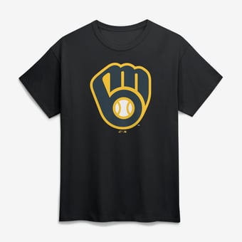 Men's Black Milwaukee Brewers Taylor T-Shirt