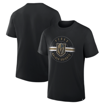 Men's Fanatics Black Vegas Golden Knights Legacy Cross Check T-Shirt