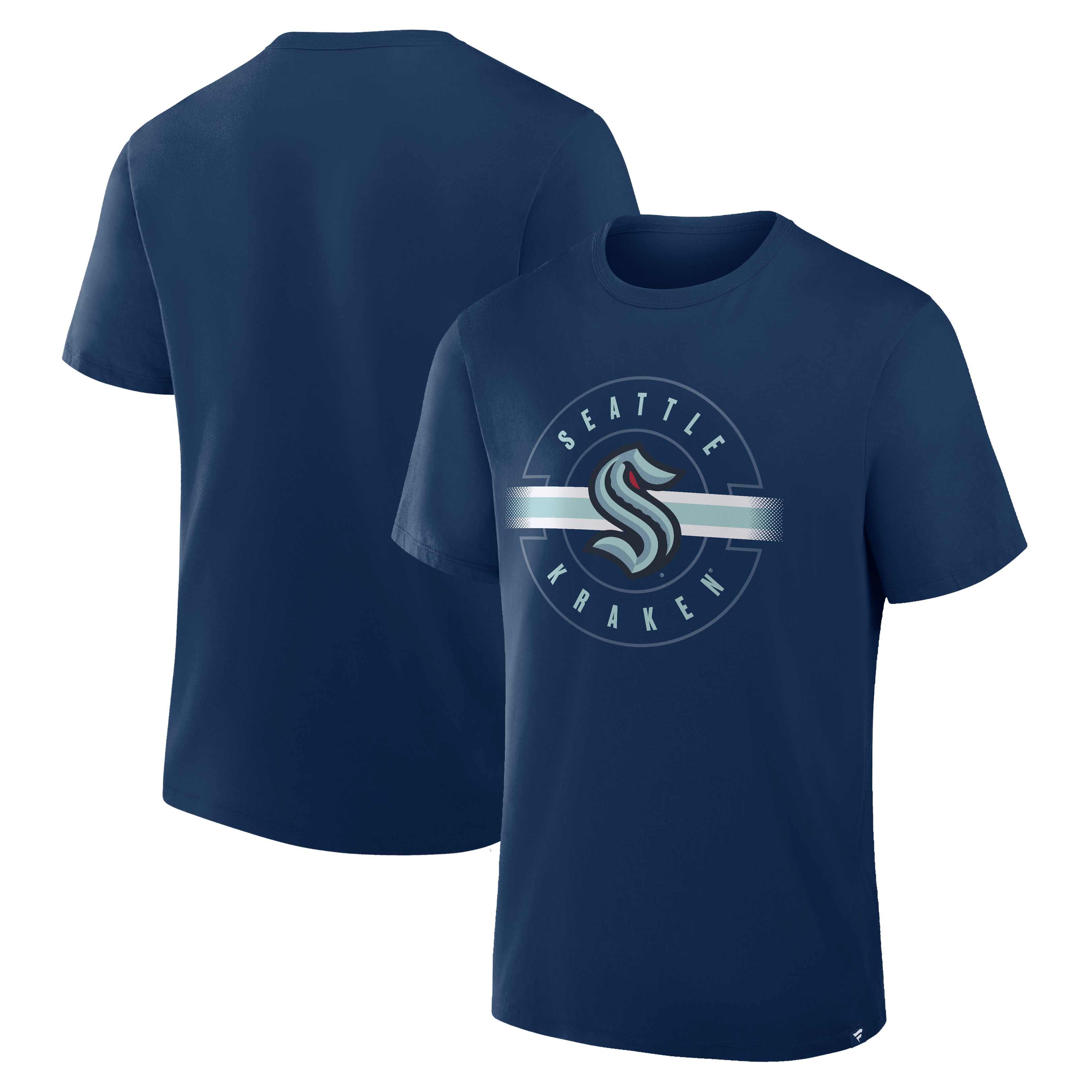 Men's Fanatics Deep Sea Blue Seattle Kraken Legacy Cross Check T-Shirt