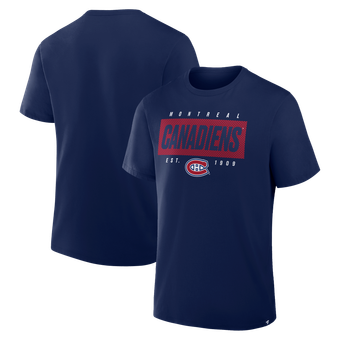 Men's Fanatics Navy Montreal Canadiens Legacy Cross Check T-Shirt