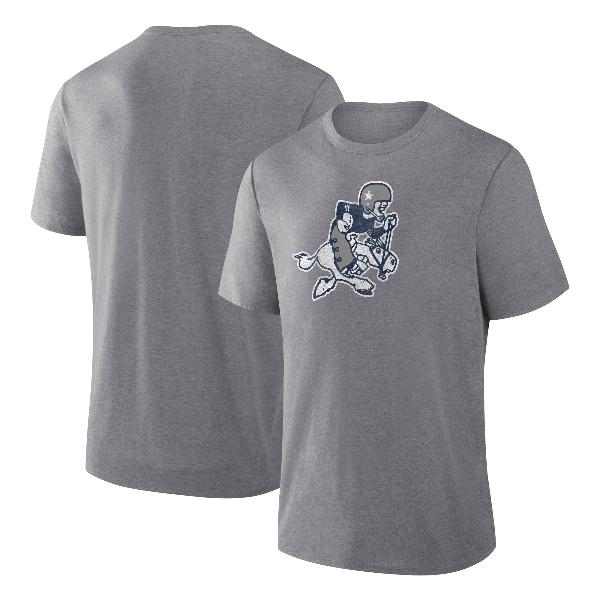 Men’s Fanatics Heather Gray Dallas Cowboys Vintage Heritage Tribute Tri-Blend T-Shirt Men’s Fanatics Heather Gray Dallas Cowboys Vintage Heritage Tribute Tri-Blend T-Shirt