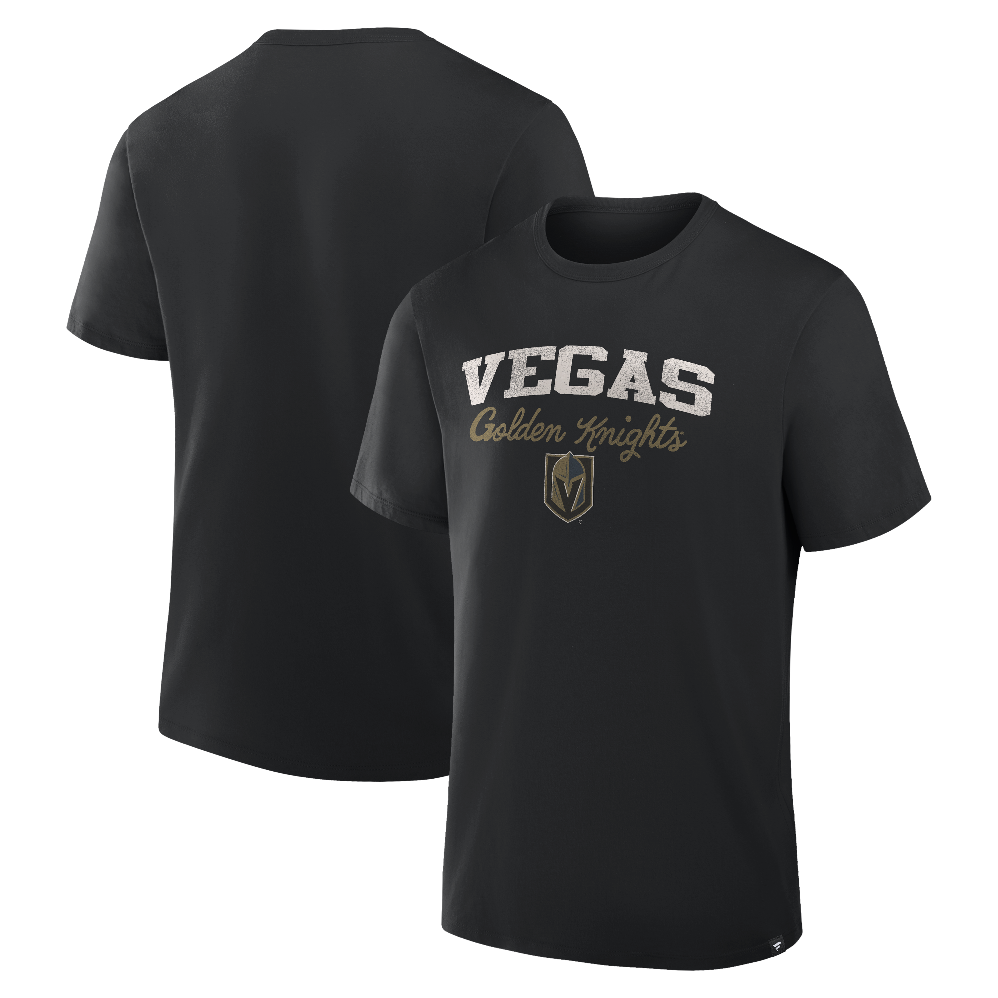 Men's Fanatics Black Vegas Golden Knights Legacy Cross Check T-Shirt
