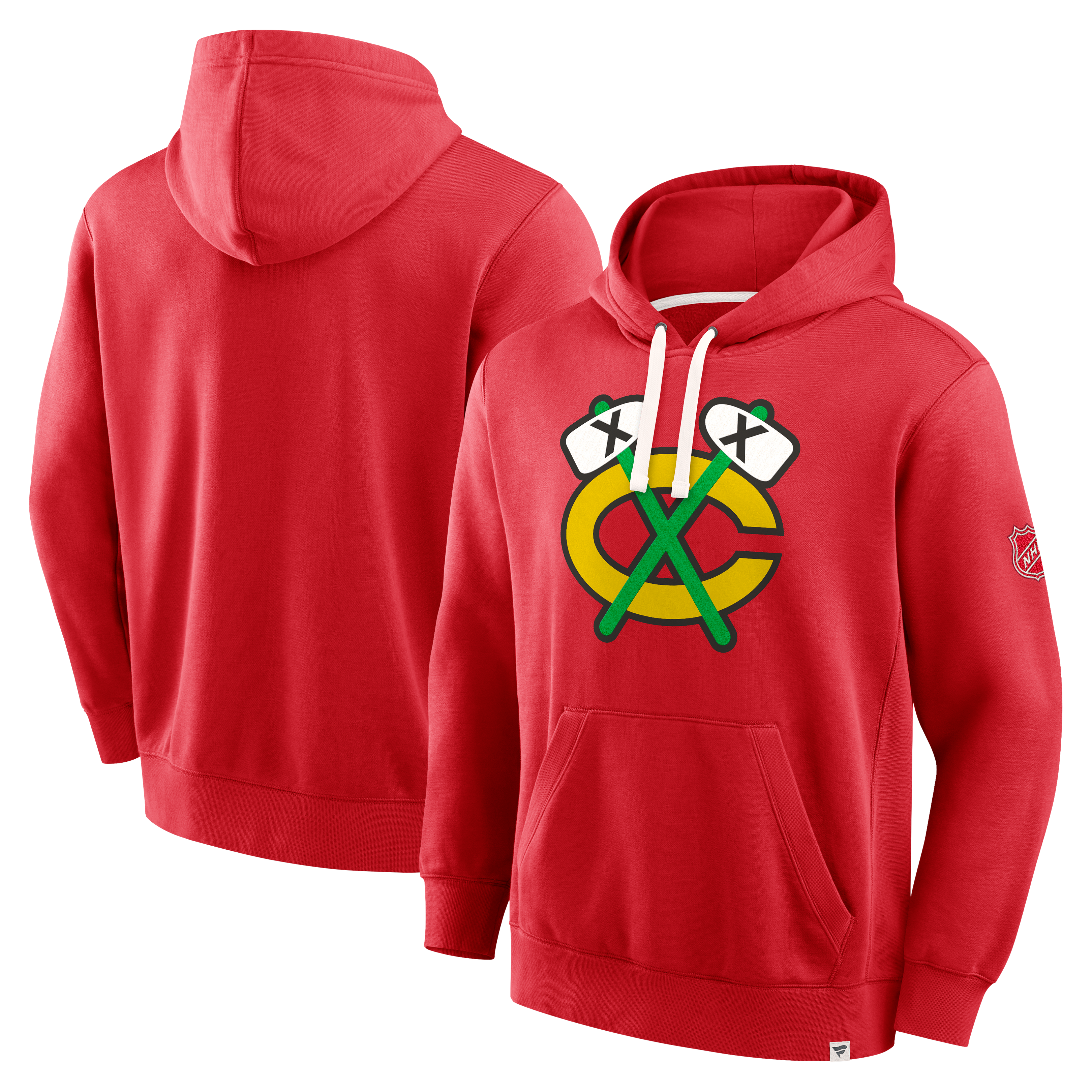 Men's Fanatics  Red Chicago Blackhawks Alternate Logo Fleece Hoodie