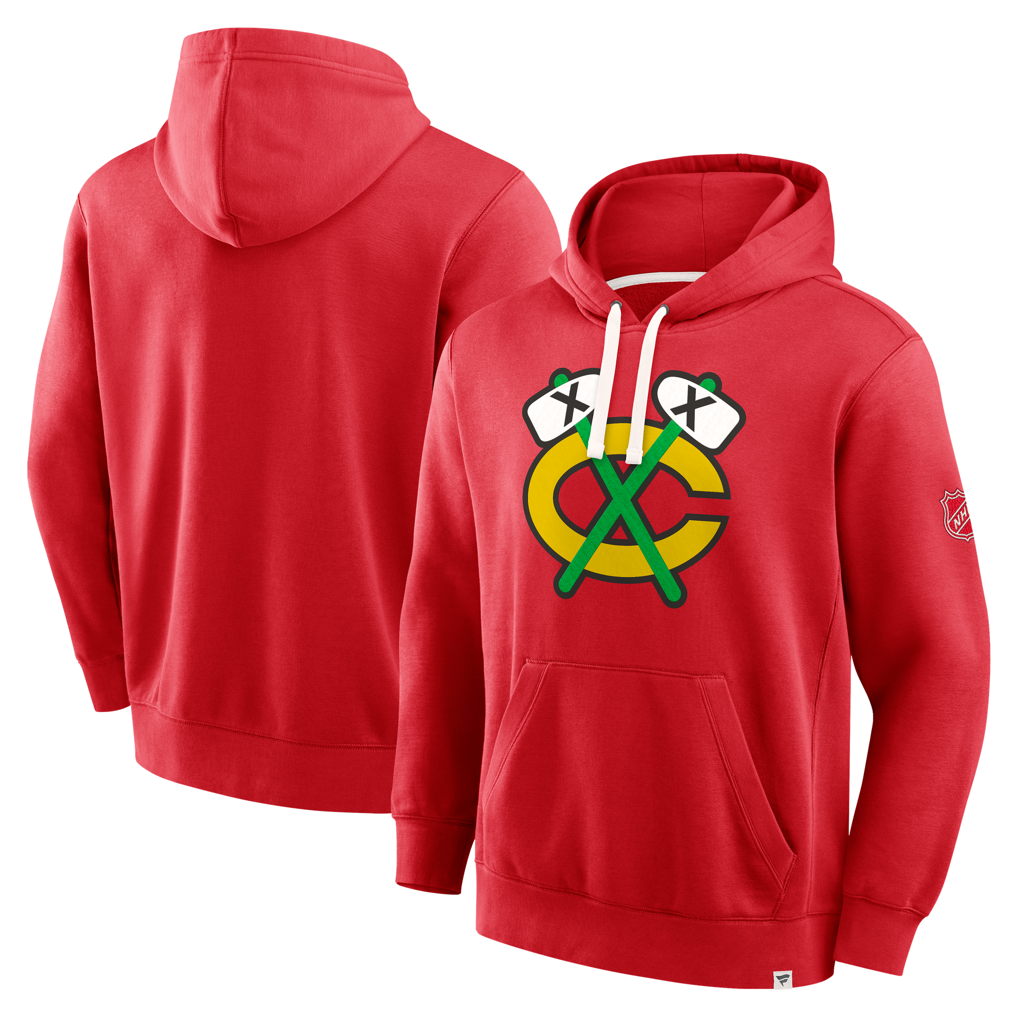 Men's Fanatics  Red Chicago Blackhawks Alternate Logo Fleece Hoodie