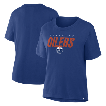 Women's Fanatics Royal Edmonton Oilers Fundamentals Legacy T-Shirt