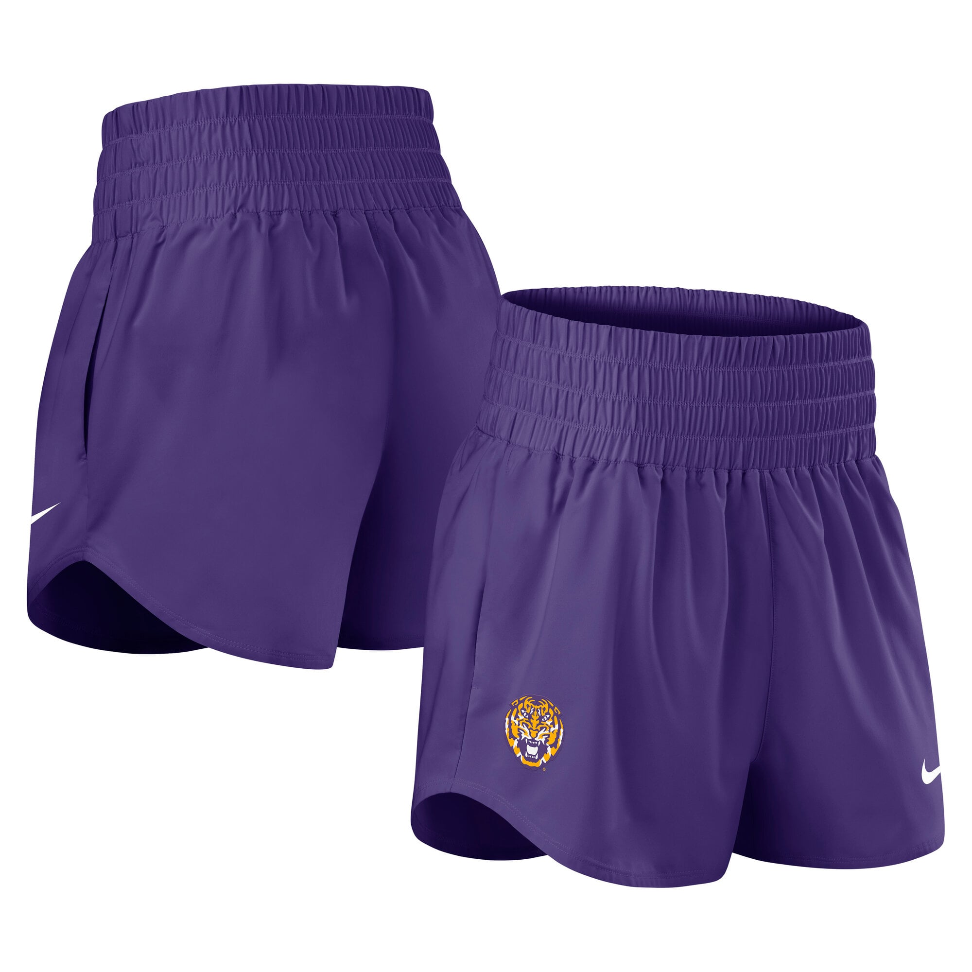 Women's Nike Purple LSU Tigers Performance One Dri-FIT High-Rise Shorts