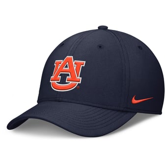 Men's Nike Navy Auburn Tigers Rise SwooshFlex Dri-FIT Hat