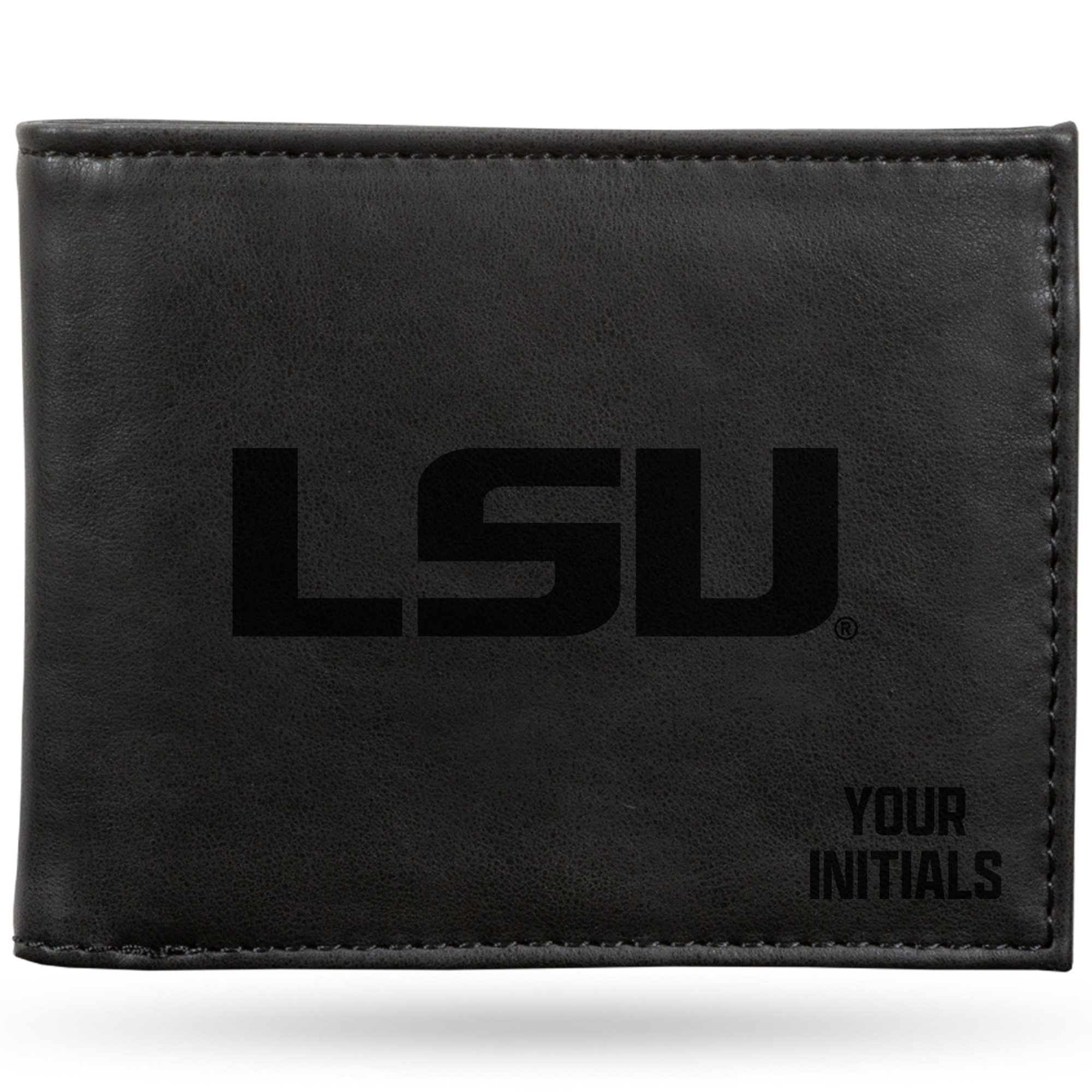 Black LSU Tigers Personalized Billfold Wallet