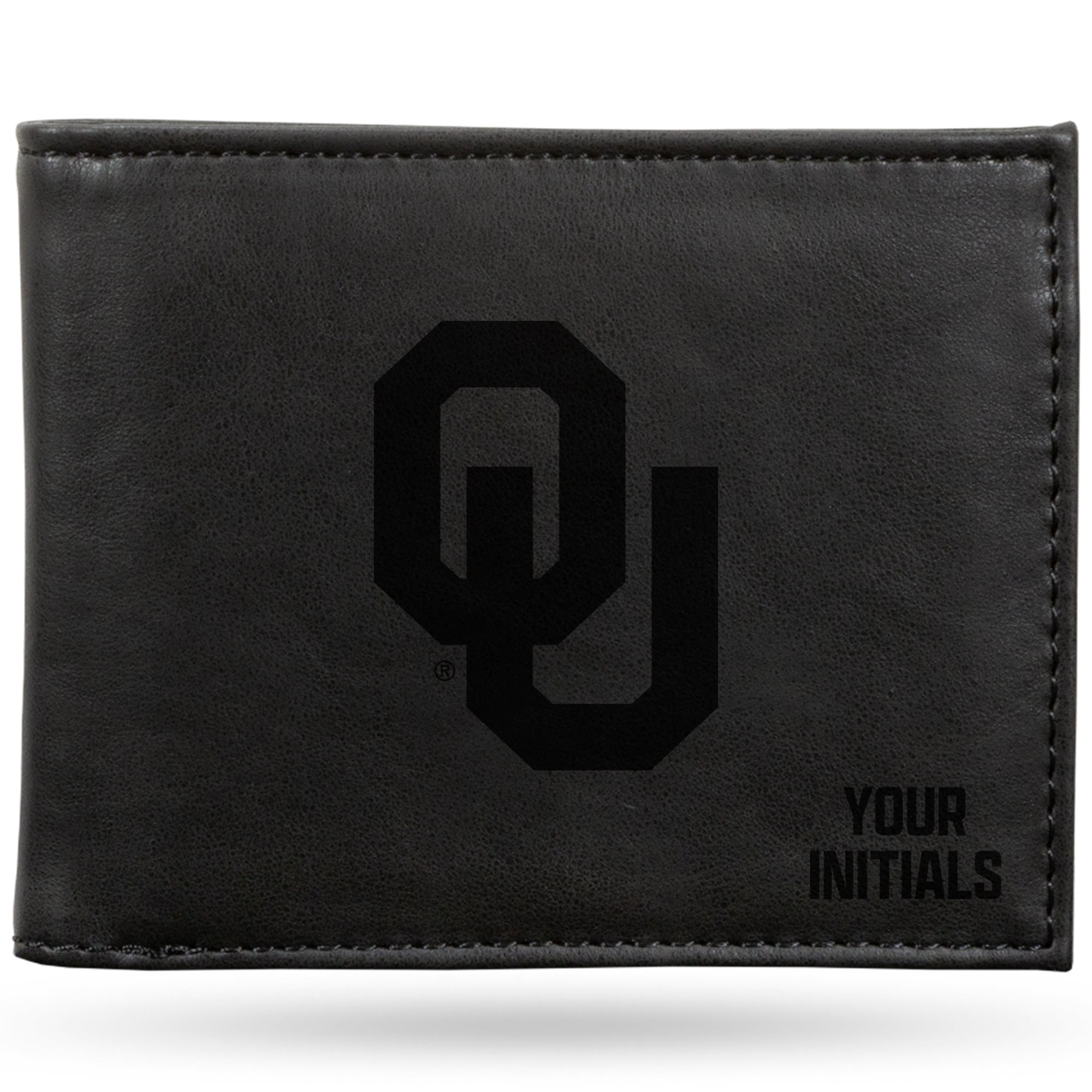 Black Oklahoma Sooners Personalized Billfold Wallet