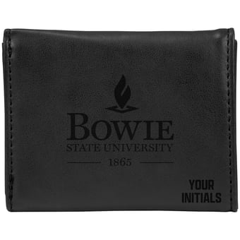 Bowie State Bulldogs Personalized Trifold Wallet