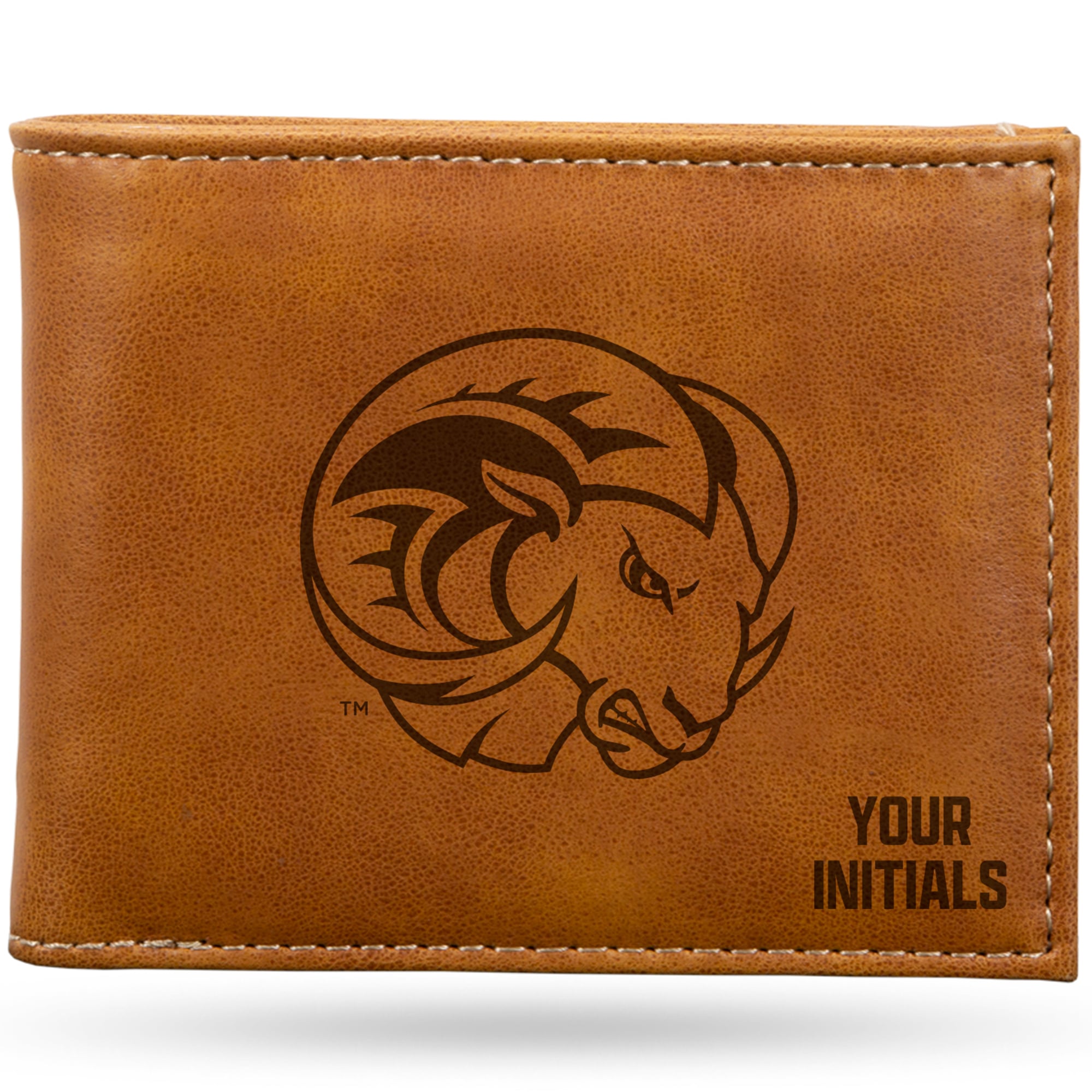 Brown Winston-Salem State Rams Personalized Billfold Wallet
