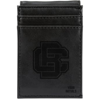 Black Bethune-Cookman Wildcats Personalized Front Pocket Wallet