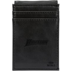 Black Delaware State Hornets Personalized Front Pocket Wallet
