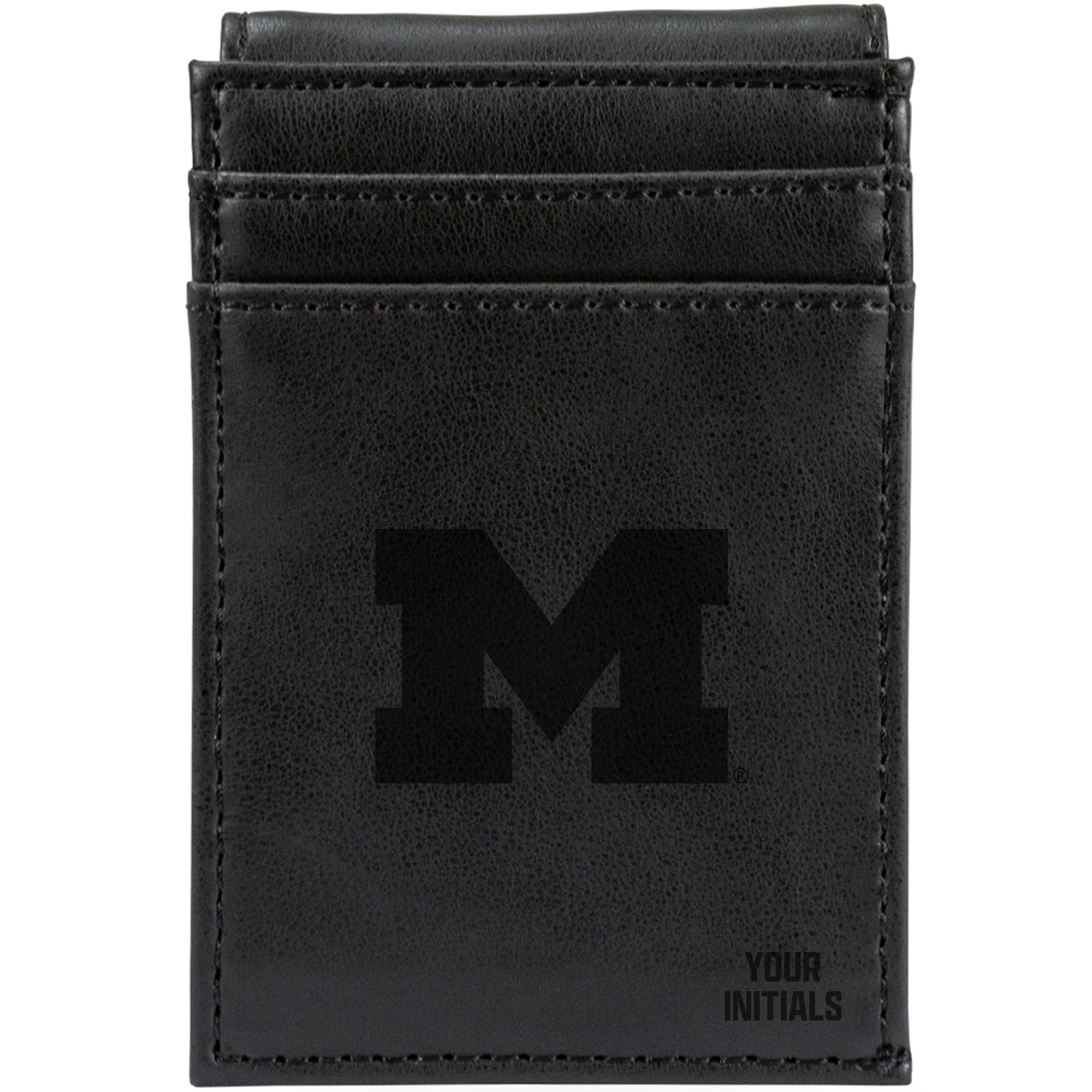 Michigan Wolverines Personalized Front Pocket Wallet