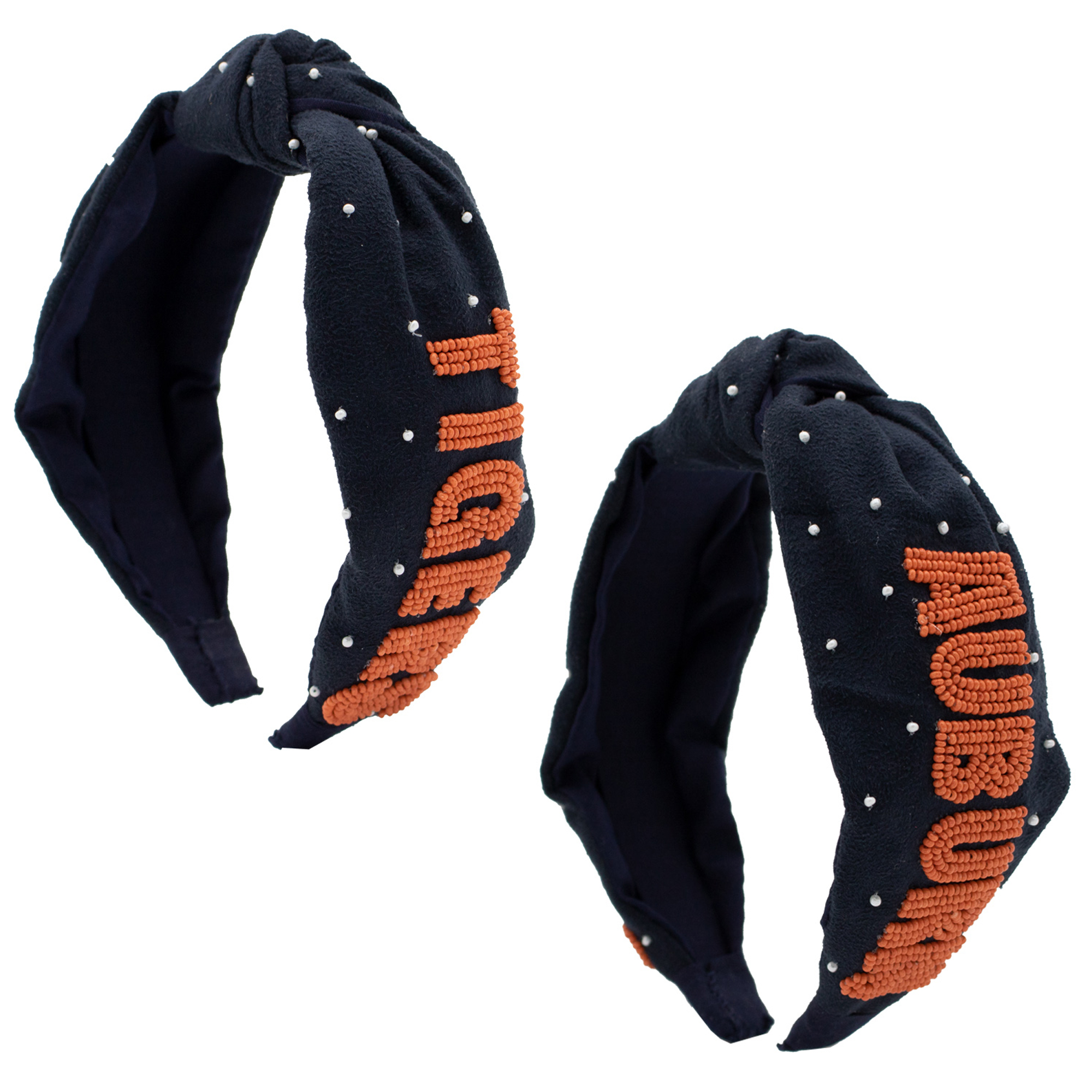 Auburn Tigers Beaded Headband