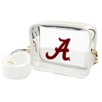 Alabama Crimson Tide Clear Varsity Patch Camera Crossbody Bag