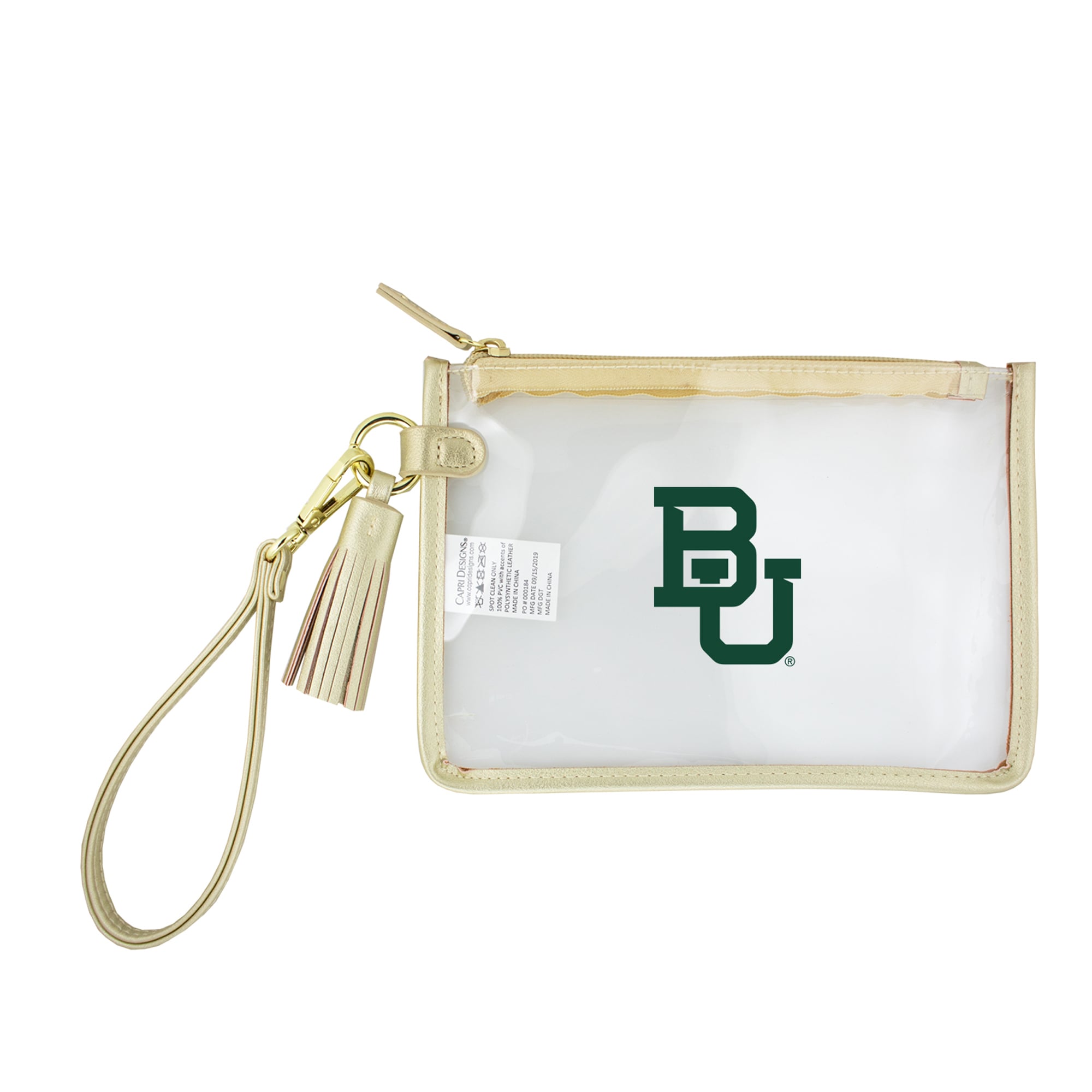 Baylor Bears Clear Wristlet