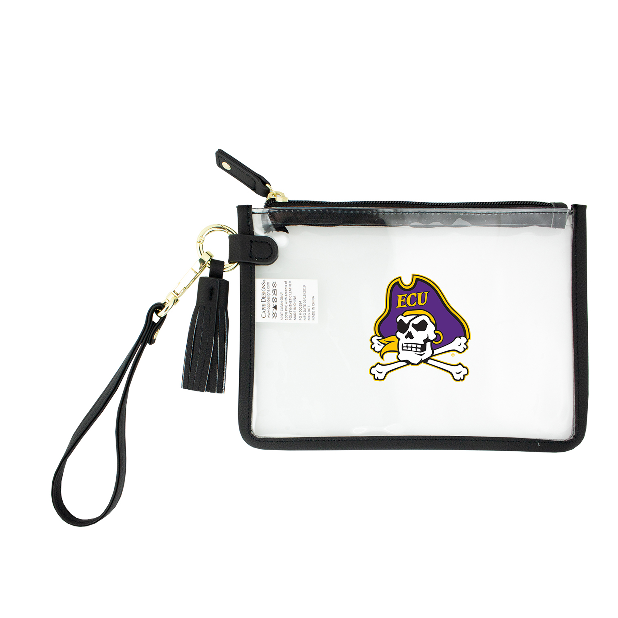 ECU Pirates Clear Wristlet