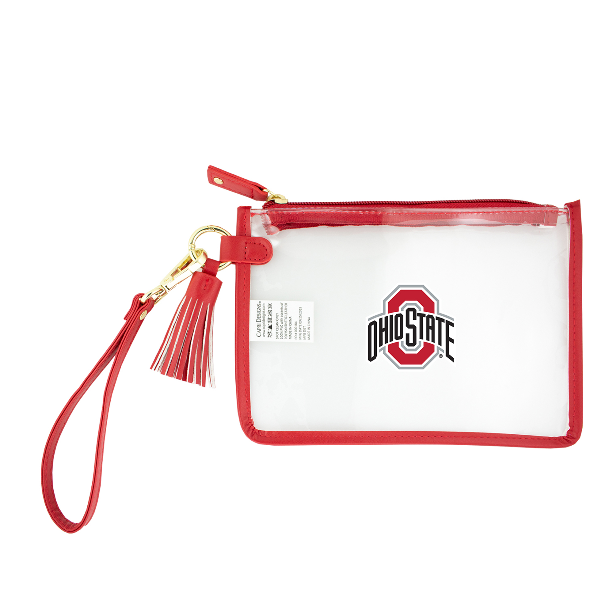 Ohio State Buckeyes Clear Wristlet Ohio State Buckeyes Clear Wristlet