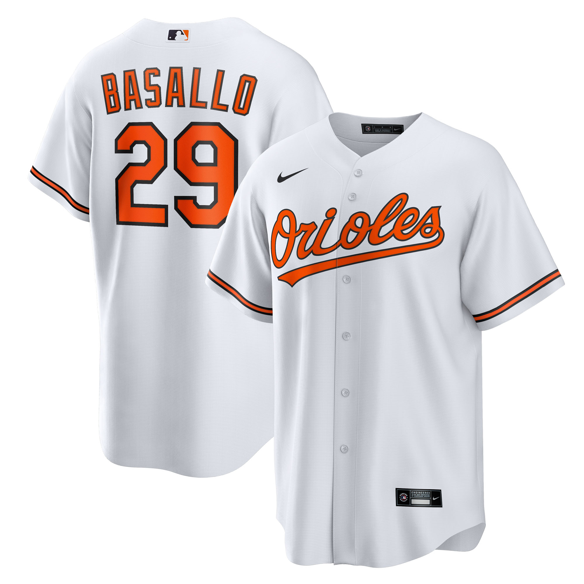 Men's Nike Samuel Basallo White Baltimore Orioles Replica Player Jersey