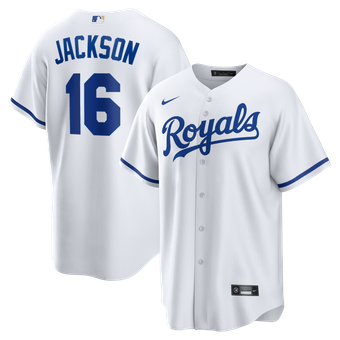 Men's Nike Bo Jackson White Kansas City Royals Home Retired Player Replica Jersey