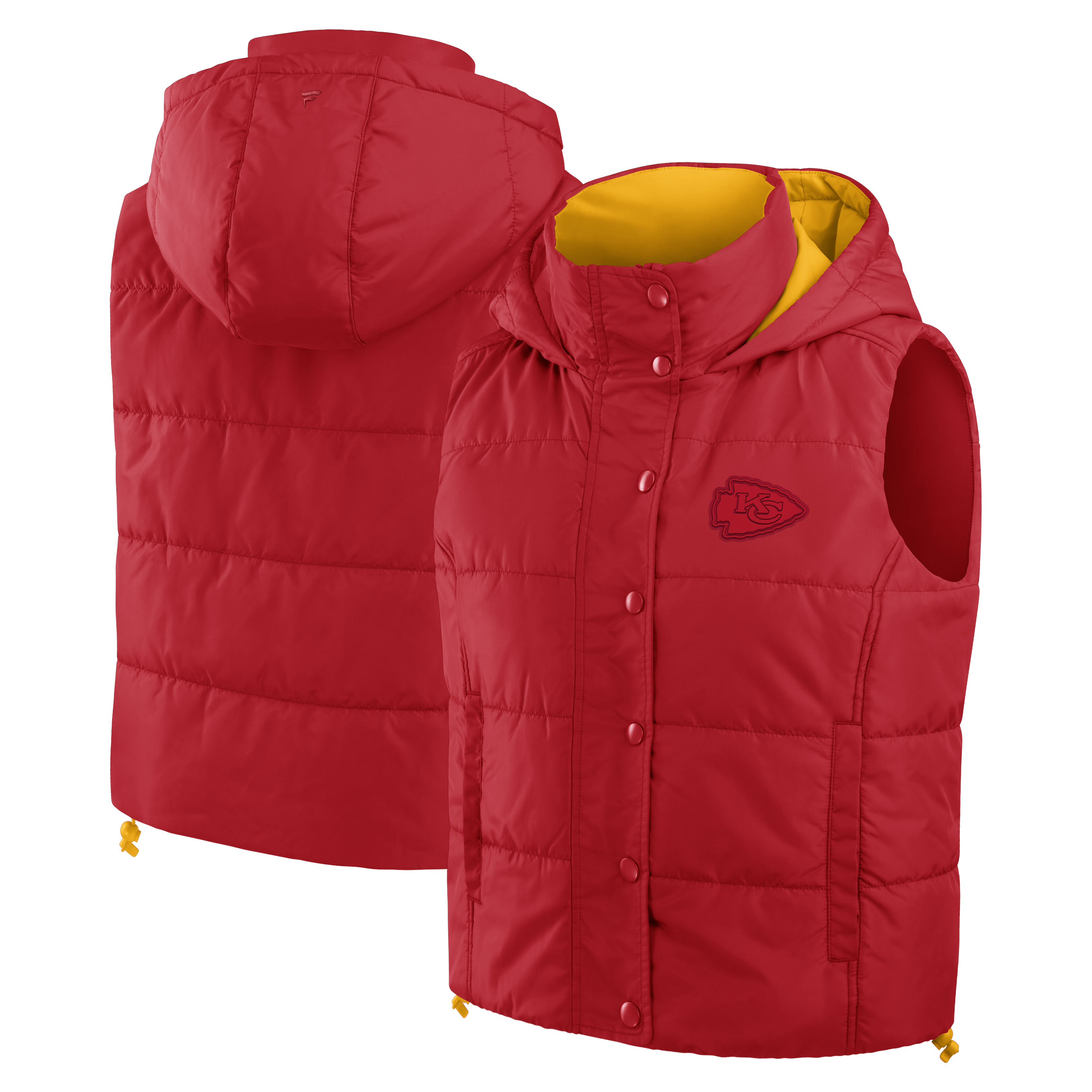 Women's Fanatics Red Kansas City Chiefs Full-Zip Padded Vest