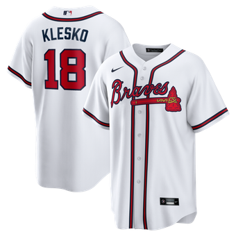 Men's Nike Ryan Klesko White Atlanta Braves Home Retired Player Replica Jersey