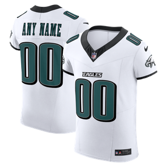 Men's Nike White Philadelphia Eagles Vapor F.U.S.E. Elite Custom Jersey