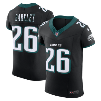 Men's Nike Saquon Barkley Black Philadelphia Eagles Alternate Vapor F.U.S.E. Elite Jersey
