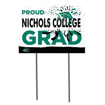 Nichols College Bison 18" x 24" Proud Graduate Yard Sign