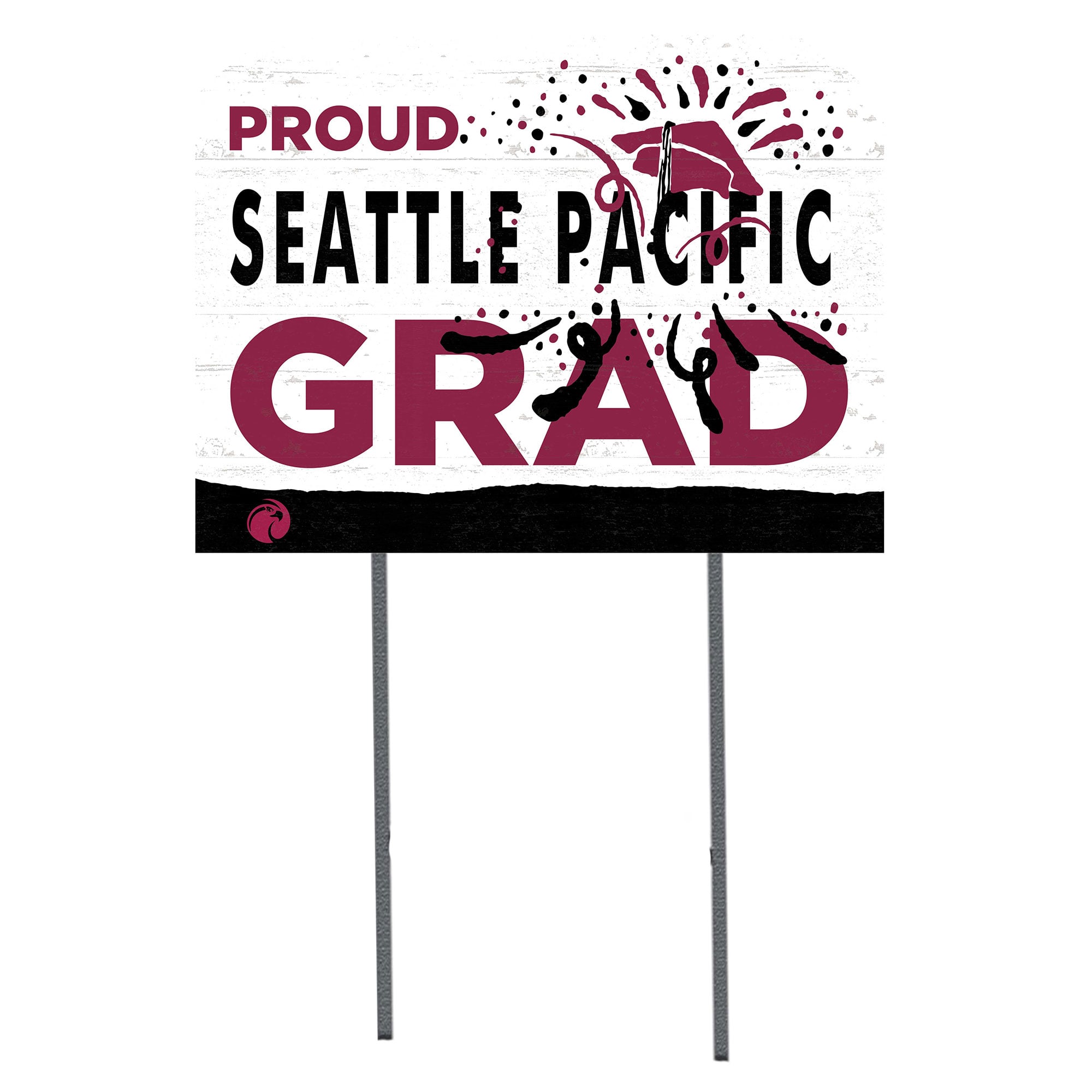 Seattle Pacific Falcons 18" x 24" Proud Graduate Yard Sign
