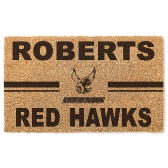 Roberts Wesleyan Redhawks 18" x 30" Team Logo Doormat
