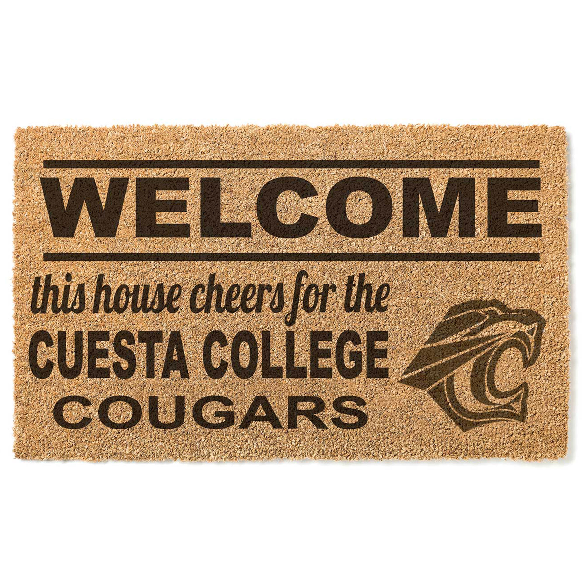 Cuesta College Cougars 18" x 30" Welcome Doormat