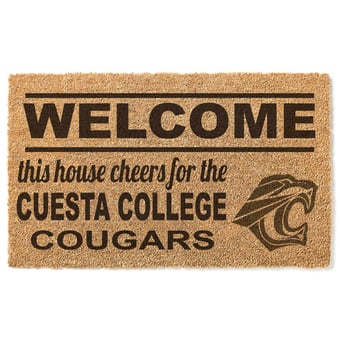 Cuesta College Cougars 18" x 30" Welcome Doormat
