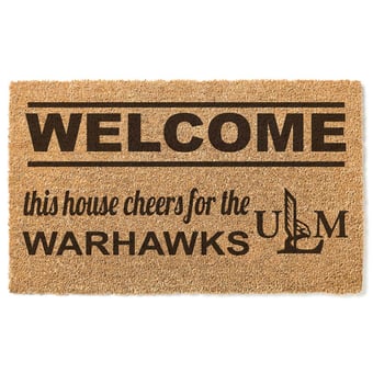 ULM Warhawks 18" x 30" Welcome Doormat