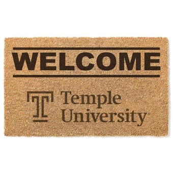 Temple Owls 18" x 30" Welcome Doormat