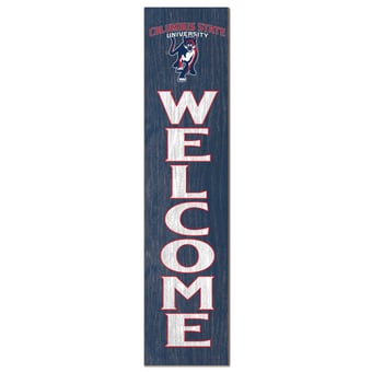 Columbus State Cougars 12" x 48" Welcome Outdoor Leaner