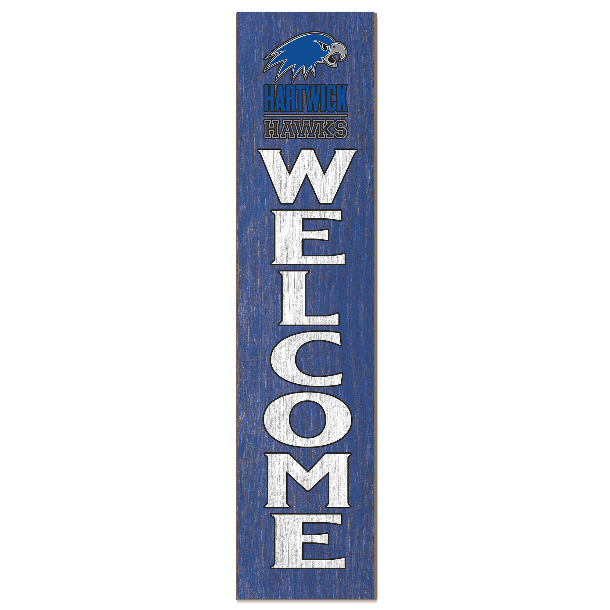 Hartwick College Hawks 12" x 48" Welcome Outdoor Leaner